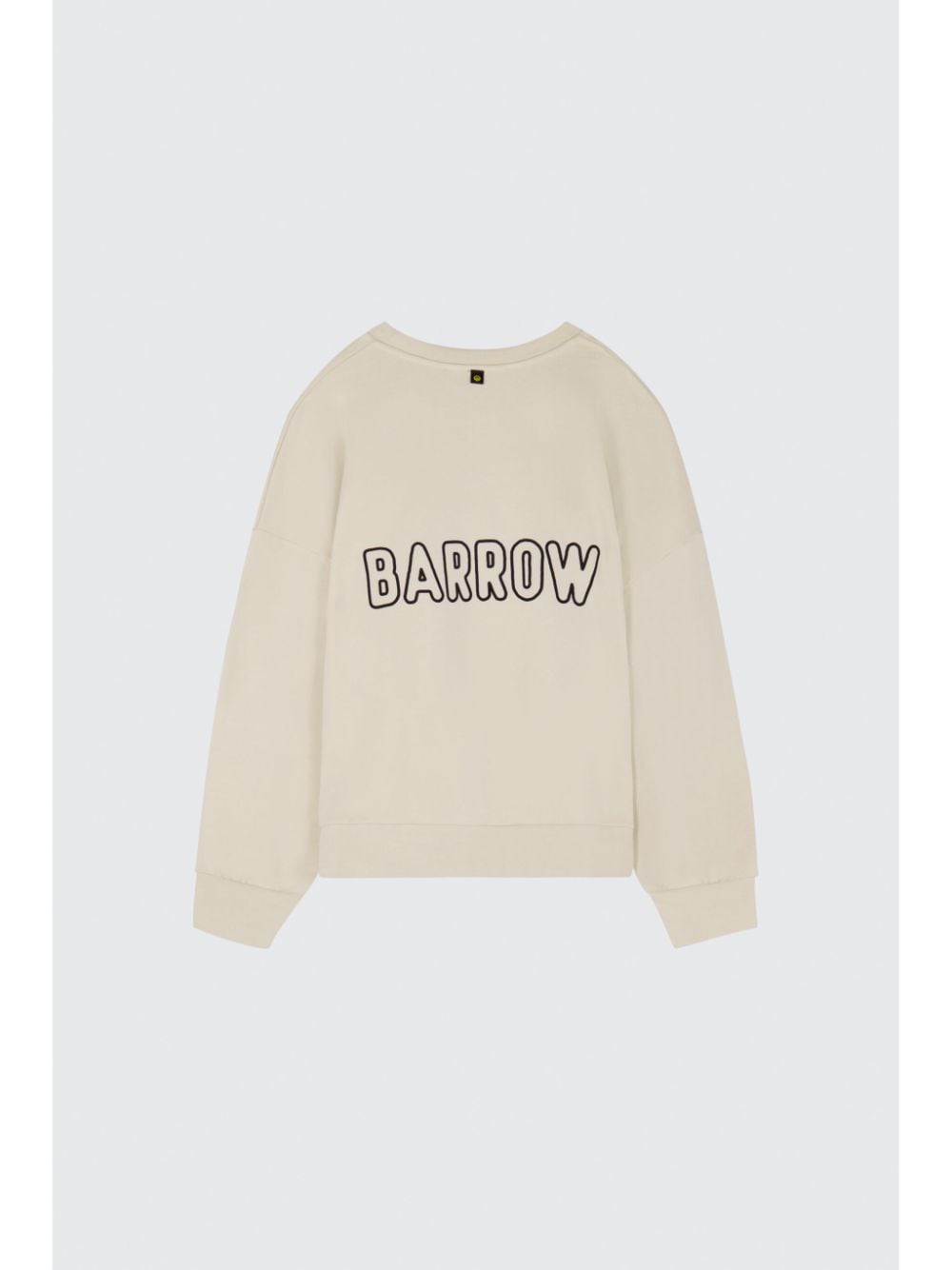 BARROW Sweater met logoprint - Beige