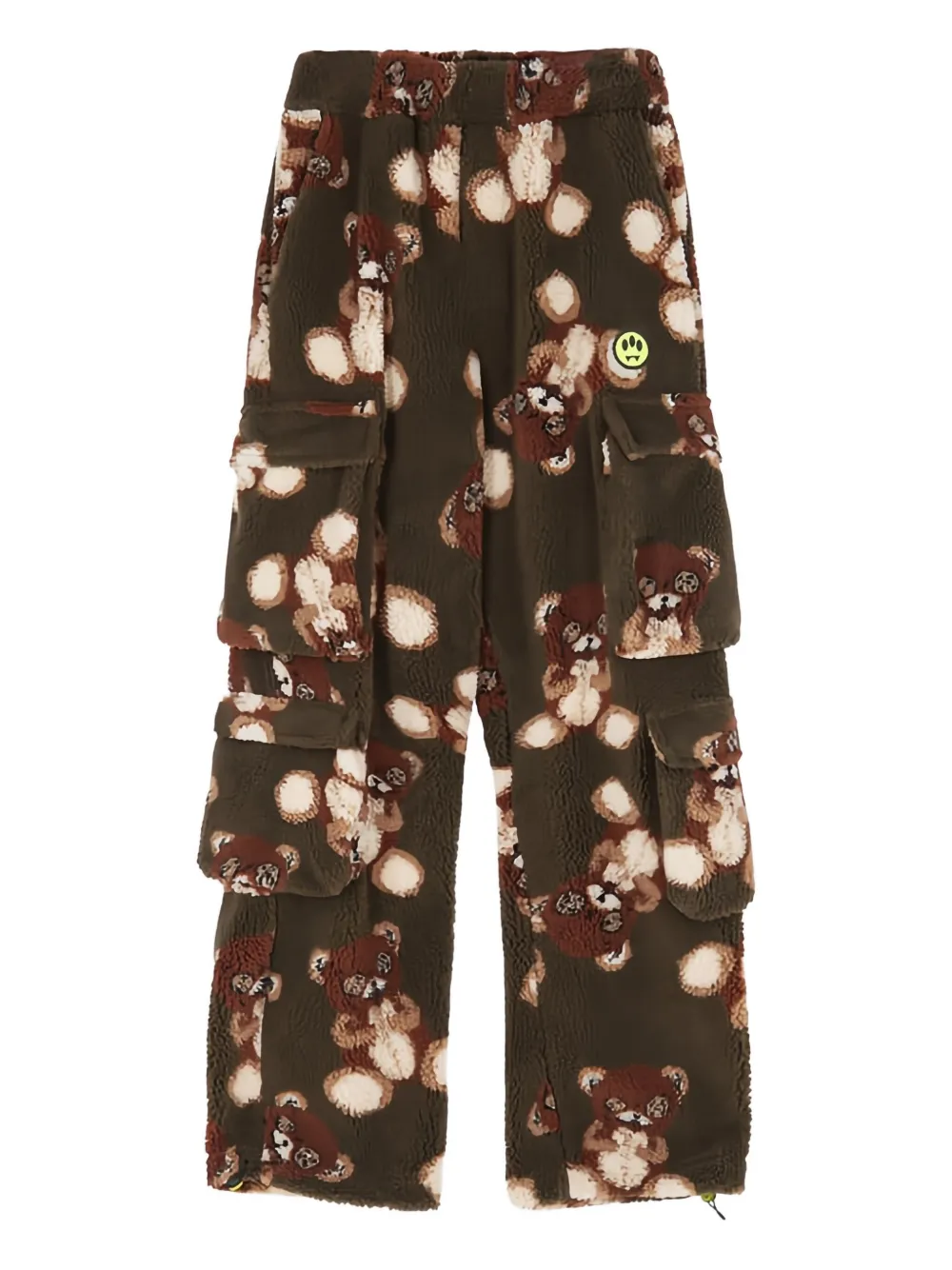 BARROW teddy-print cargo trousers | Green | Image 1