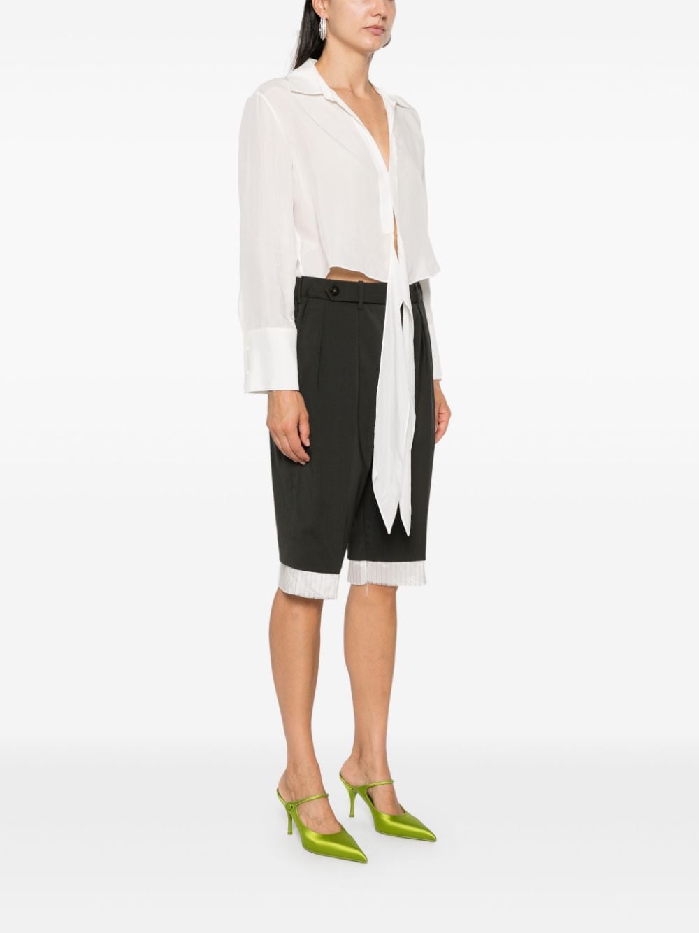 Shop Alice And Olivia Hannon Shirt In White