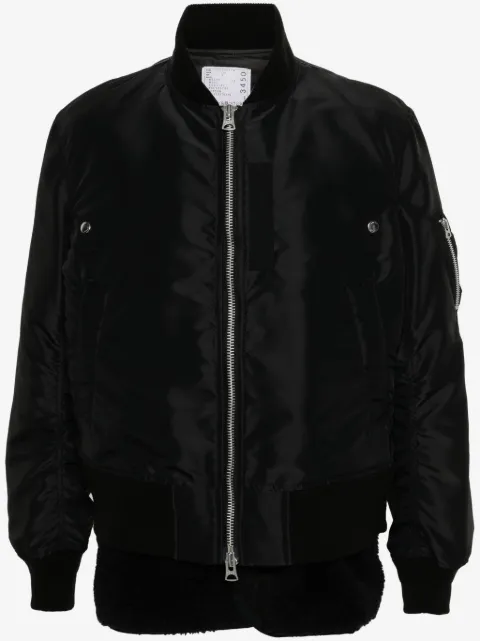 sacai twill bomber jacket