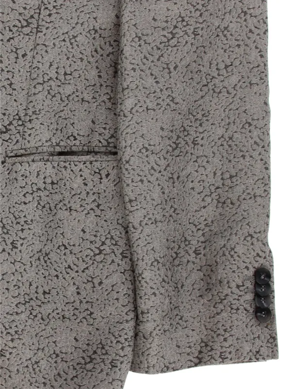 Giorgio Armani Pre-Owned 2000s Textured Blazer | Grey | FARFETCH MY