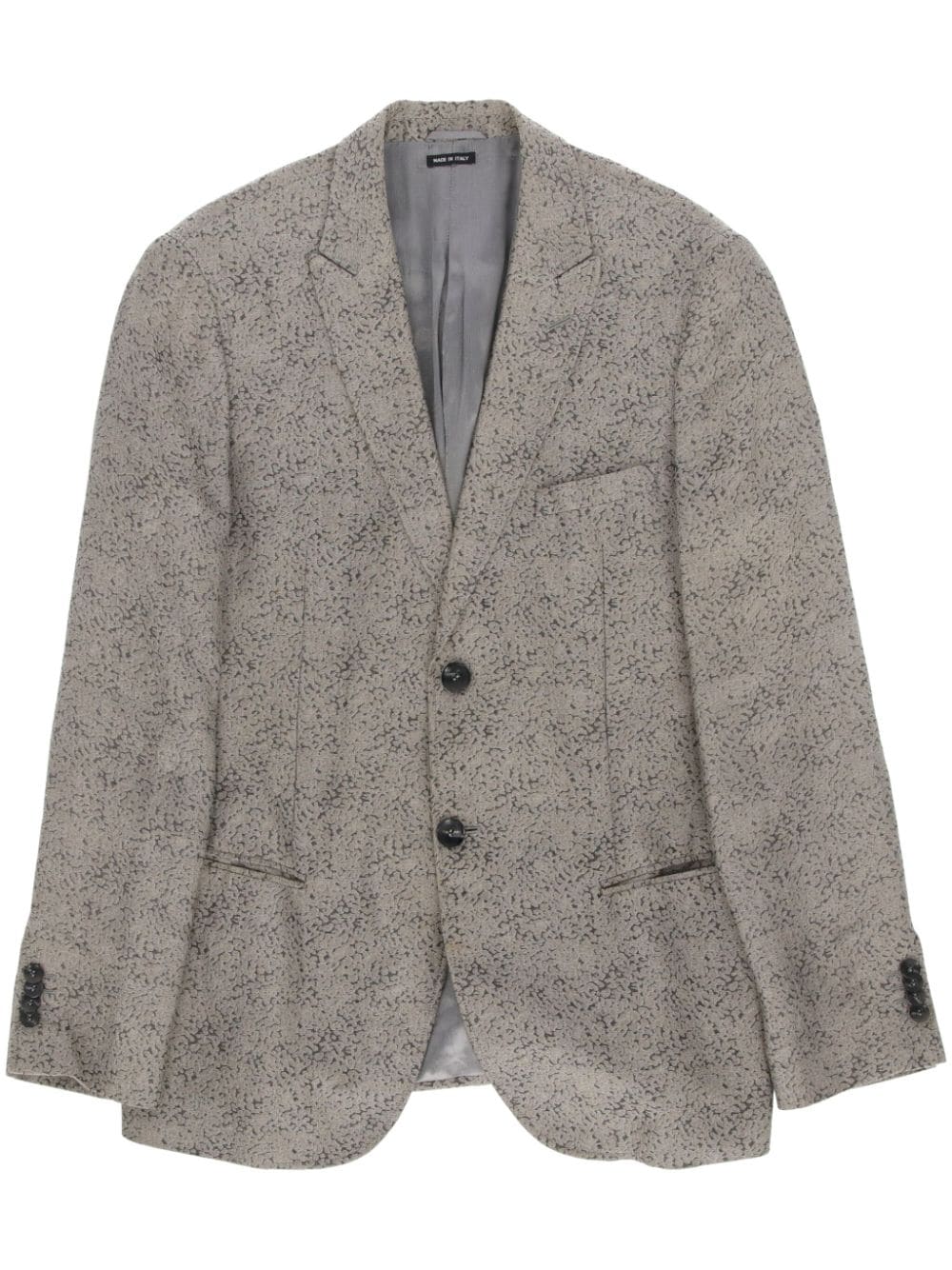 Giorgio Armani Pre-Owned 2000s textured blazer - Grigio