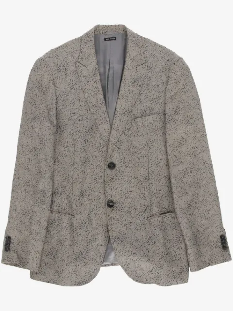 Giorgio Armani Pre-Owned 纹理西装夹克（2000年代典藏款）