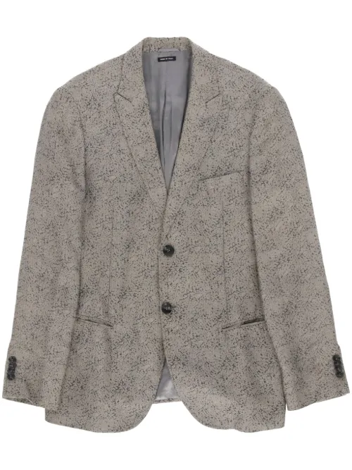 Blazer texturé (années 2000) - Giorgio Armani Pre-Owned - Modalova