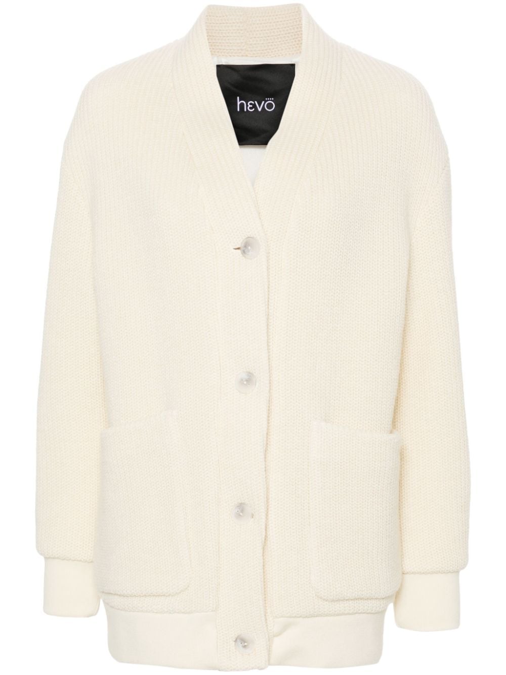 Shop Hevo Cimino Cardigan In White