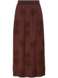 Uma Wang polka-dot skirt - Red