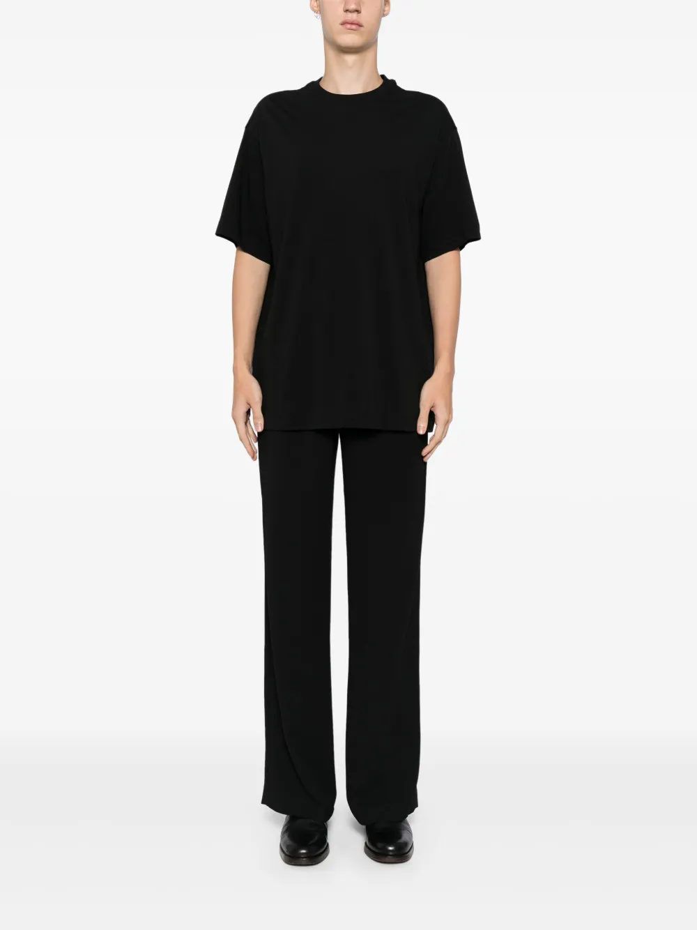 Ziggy Chen Katoenen T-shirt - Zwart