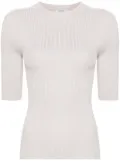 Peserico metallic-threading knitted top - Neutrals