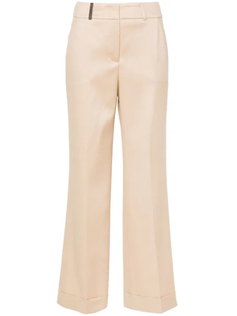 Peserico straight-leg flannel trousers