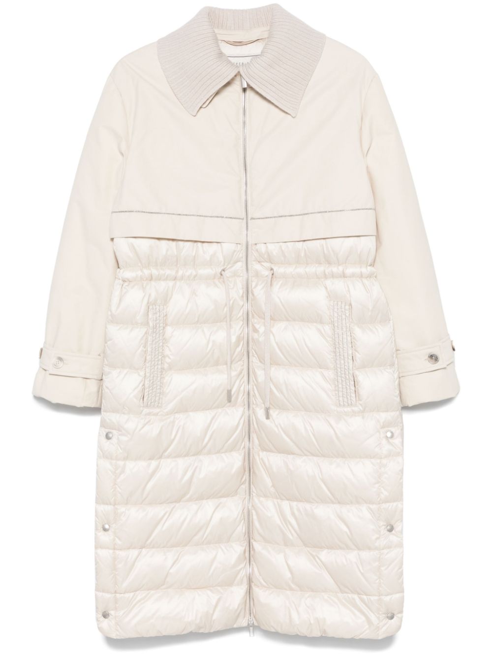 Peserico padded parka - Neutrals