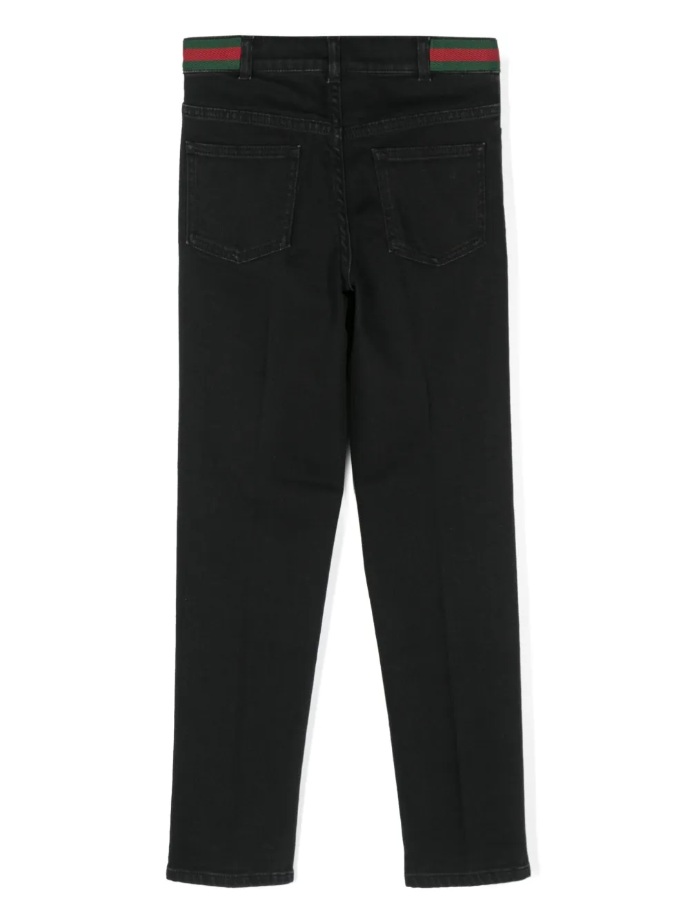 Gucci Kids Jeans met Web-streep - Zwart