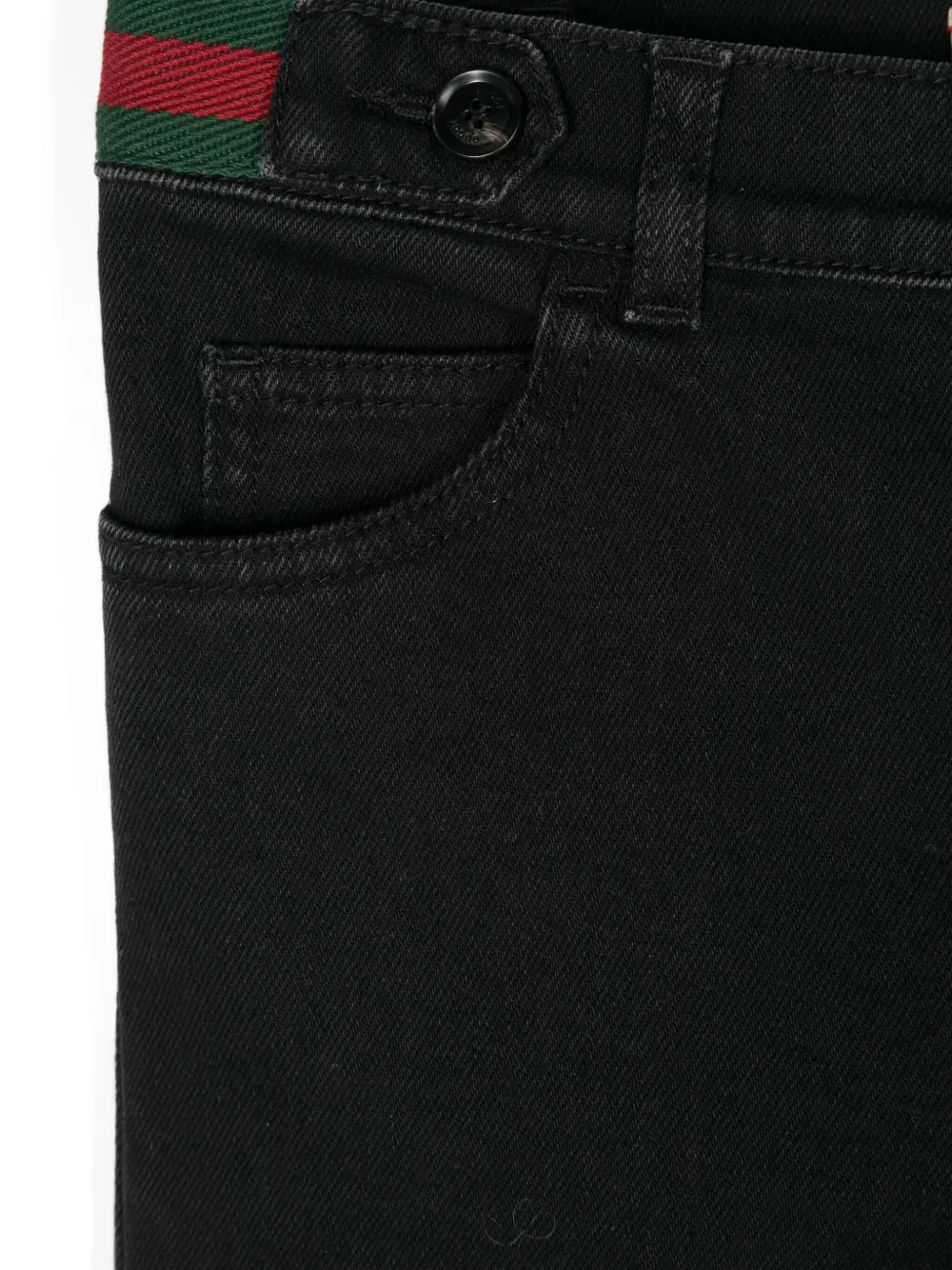 Gucci Kids Jeans met Web-streep Zwart