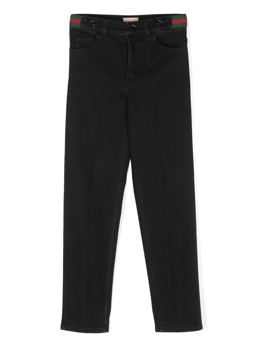 Gucci Kids Jeans met Web-streep Zwart
