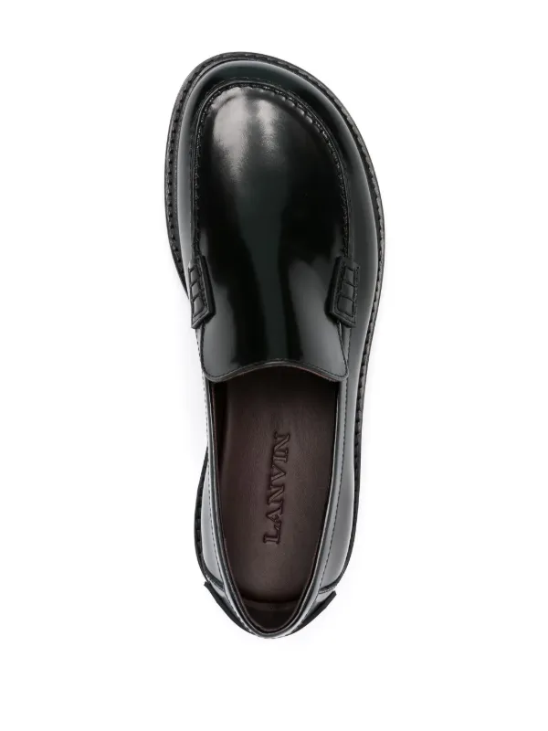 【LANVIN】 在庫あり ☆TEXTURED LOSHRITOS☆ Lanvin Spinto Loafers | Black | FARFETCH