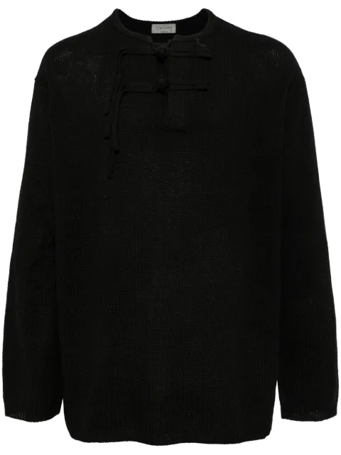 Yohji Yamamoto button up wool jumper