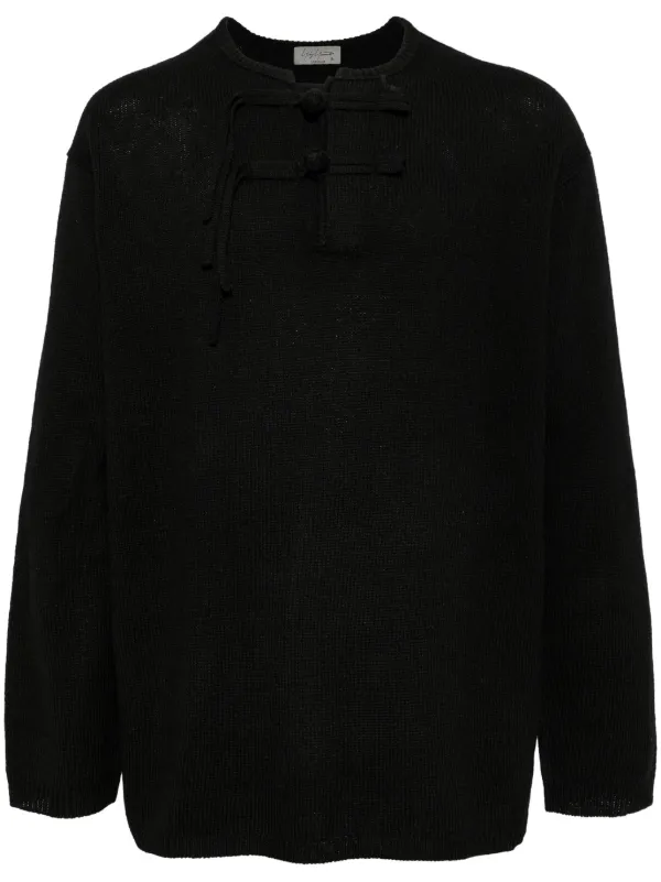 Yohji Yamamoto ボタン セーター | ブラック | FARFETCH JP