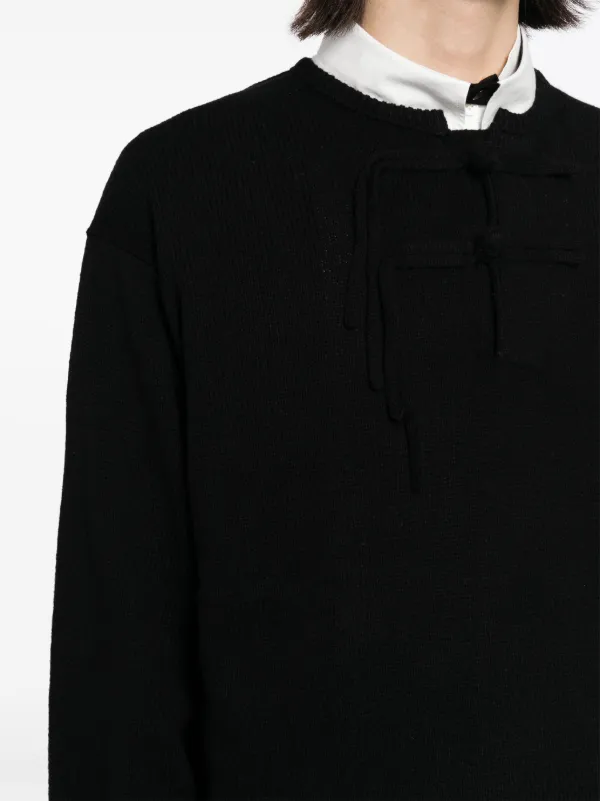 Yohji Yamamoto ボタン セーター | ブラック | FARFETCH JP