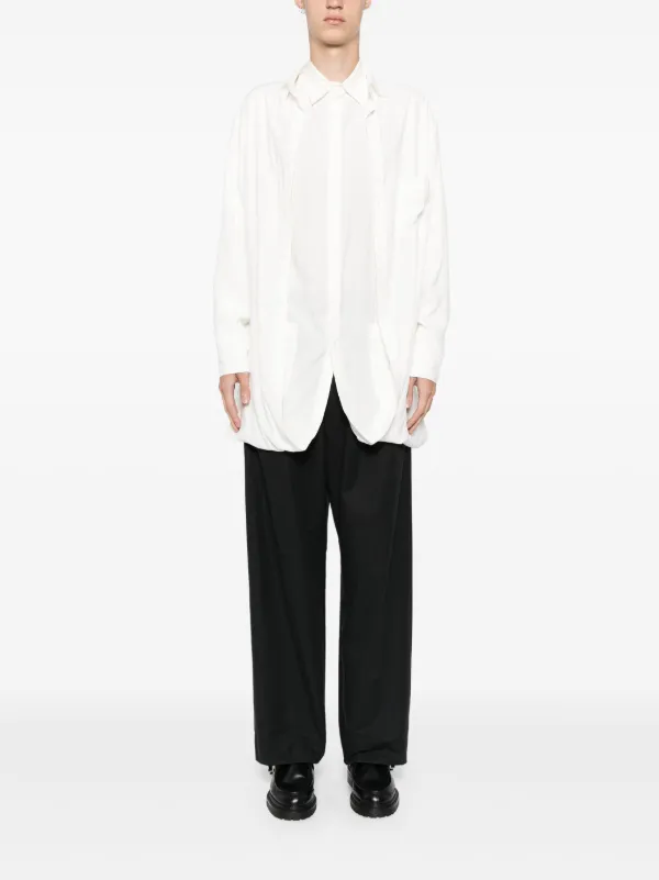 Yohji Yamamoto double-layered Shirt | White | FARFETCH