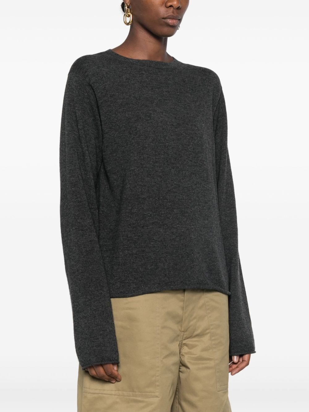 Shop Sofie D'hoore Crew-neck Sweater In Grey