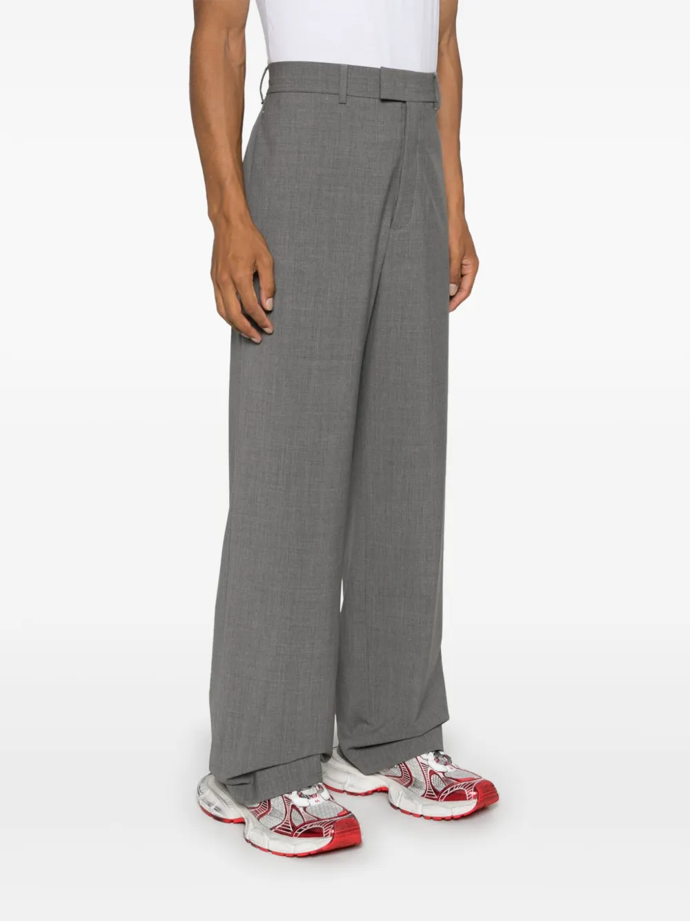 MSGM Broek met logopatch Grijs