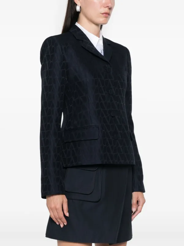 【送料&関税込】Valentino toile Iconographe Blazer Valentino Garavani Toile Iconographe Blazer | Blue | FARFETCH BH