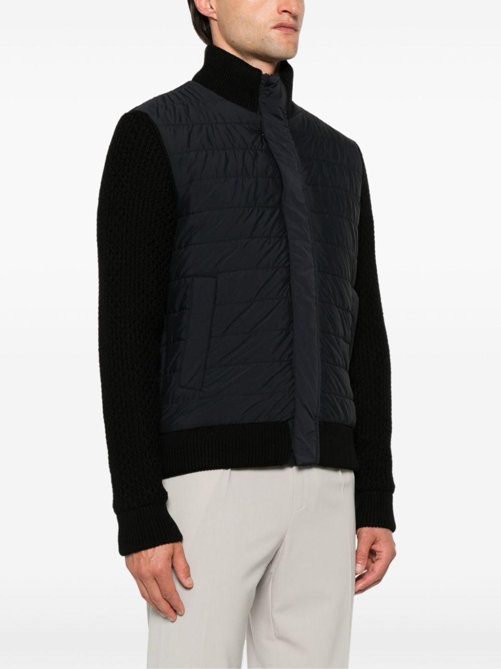 Shop Herno Resort Bomber Jacket In Black