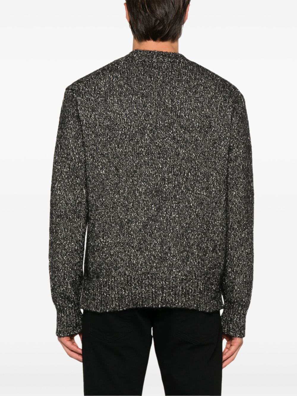 Shop Lardini Chunky-knit Jumper In Black