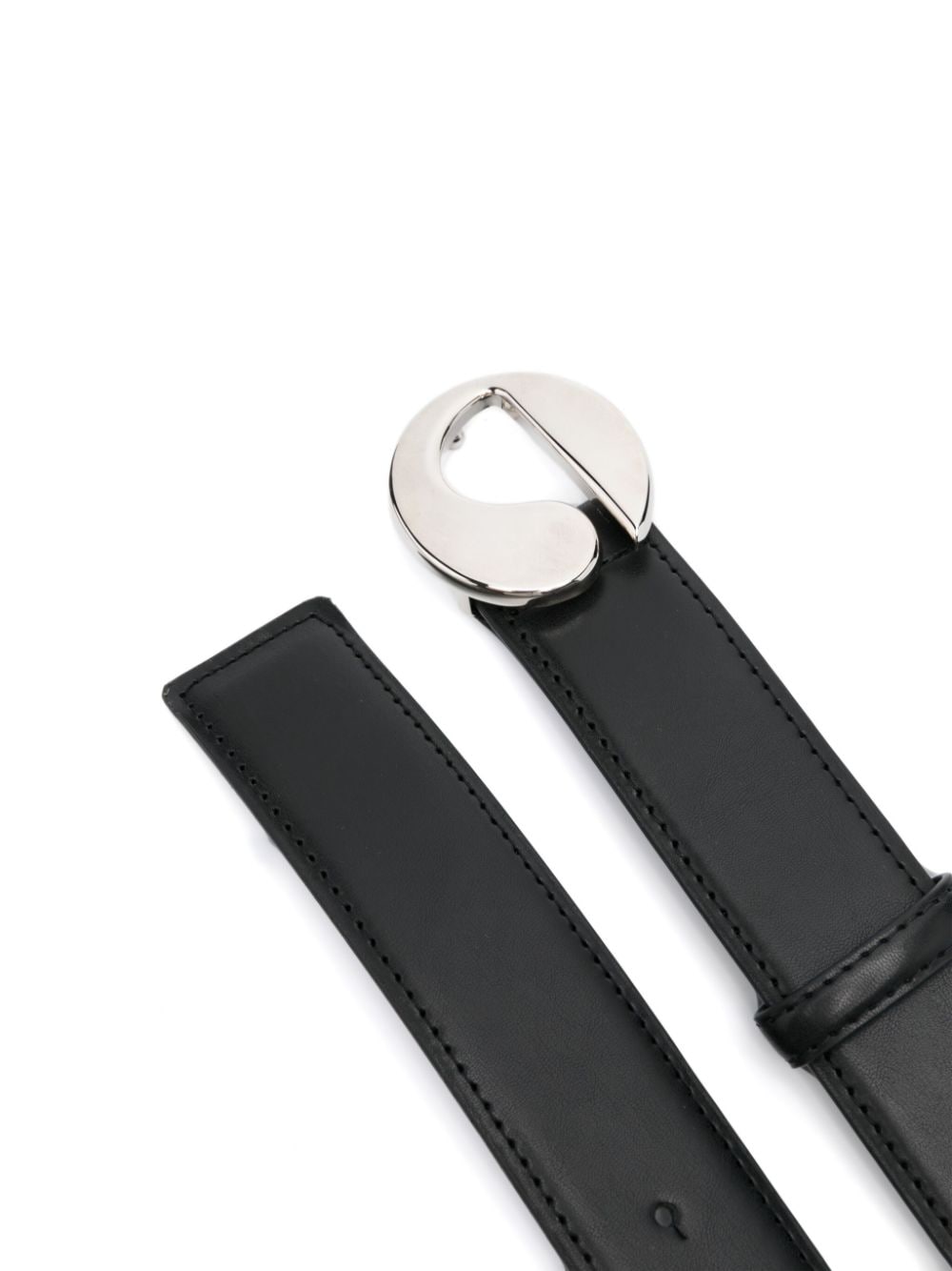 Shop Coperni Logo-buckle Belt In 黑色