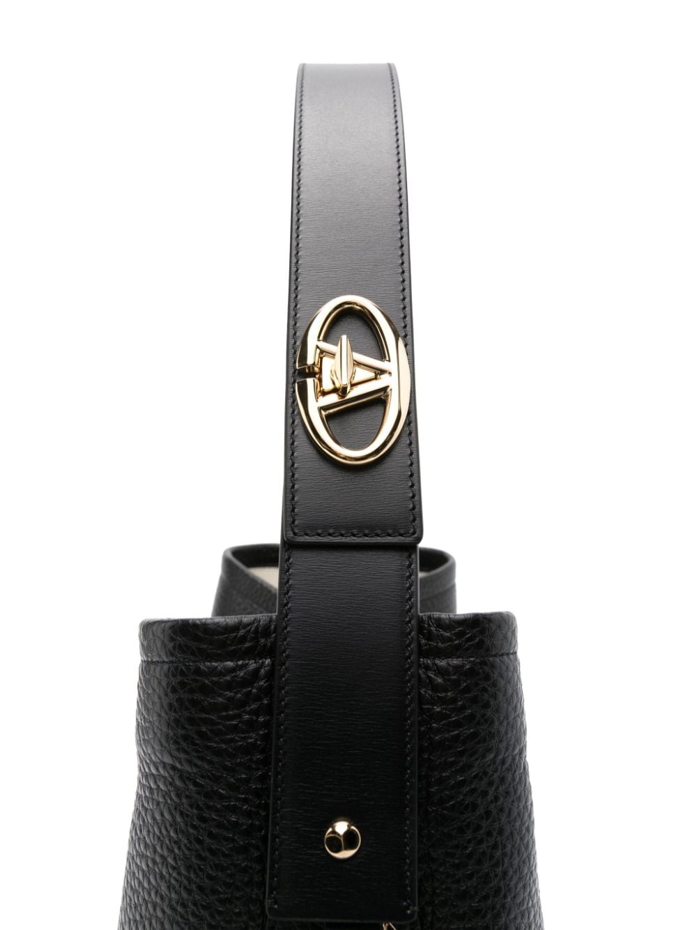 Shop Valentino Vlogo Signature Shoulder Bag In Black