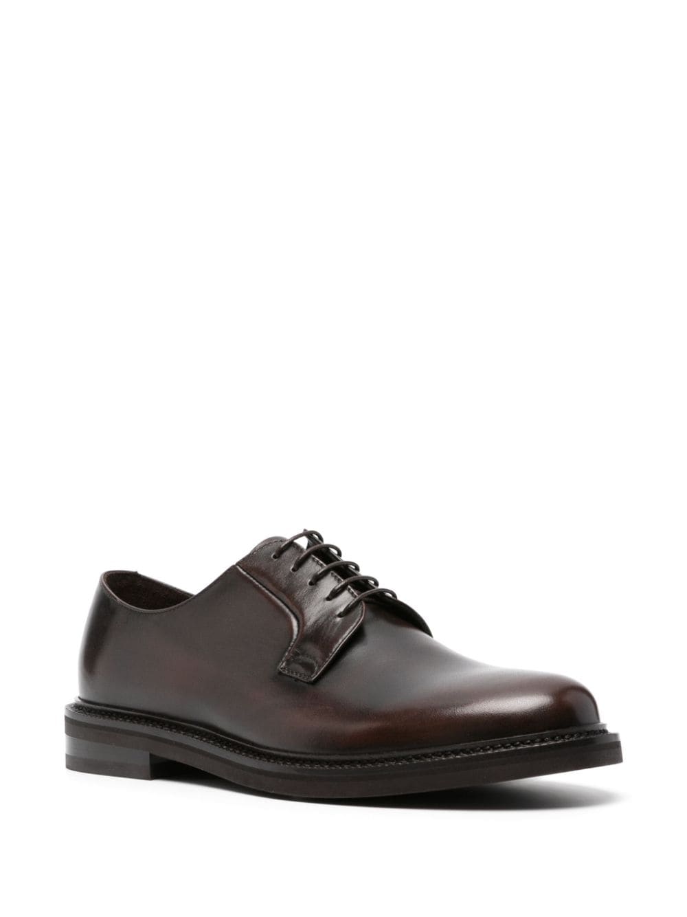 Peserico leather derby shoes - Bruin