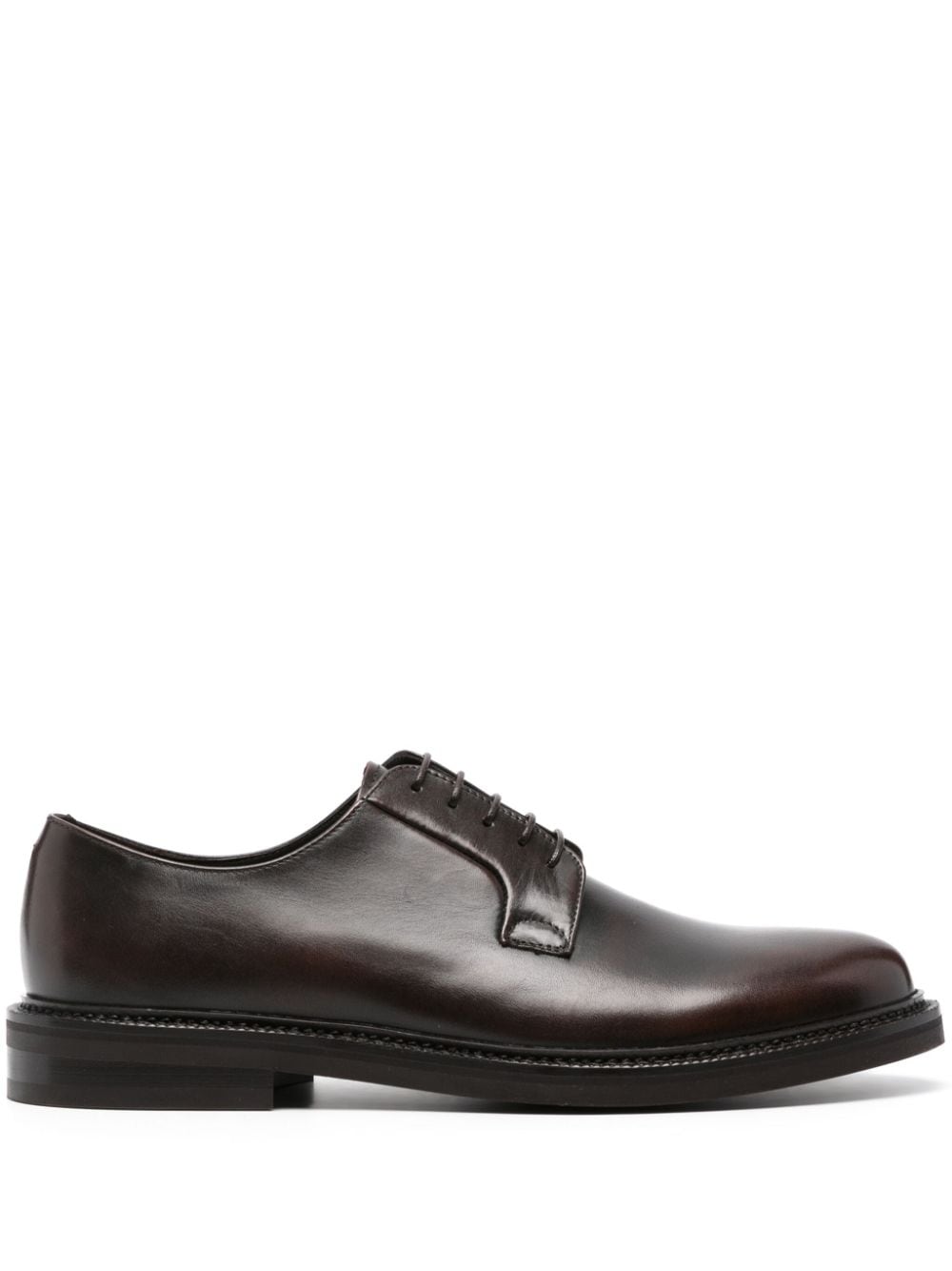 Peserico leather derby shoes - Marrone