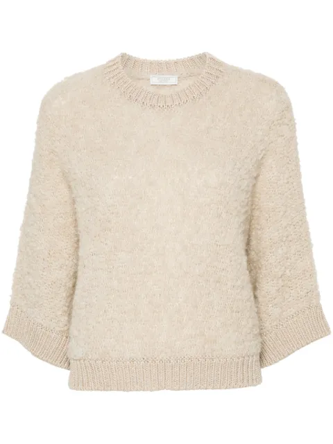 Peserico lurex bouclé sweater