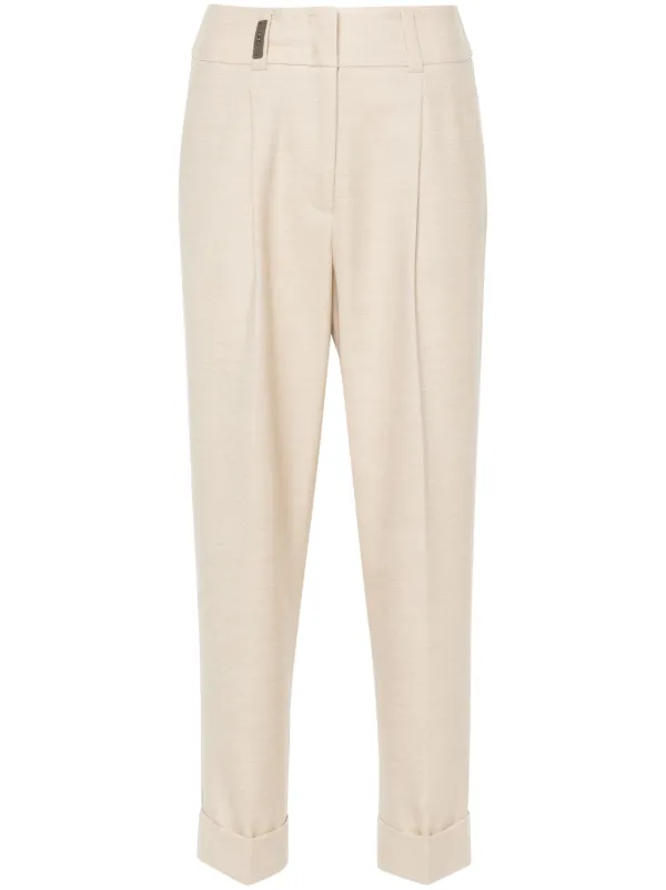 Peserico bead-embellished trousers