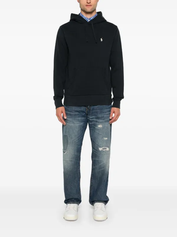 【送料&関税込】Polo Ralph Lauren Embroidered Pony Hoodie Polo Ralph Lauren RL Fleece Large Embroidered Pony Hoodie