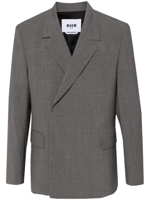 MSGM blazer con parche del logo