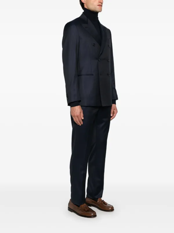 Caruso ストライプ スーツ | ブルー | FARFETCH JP