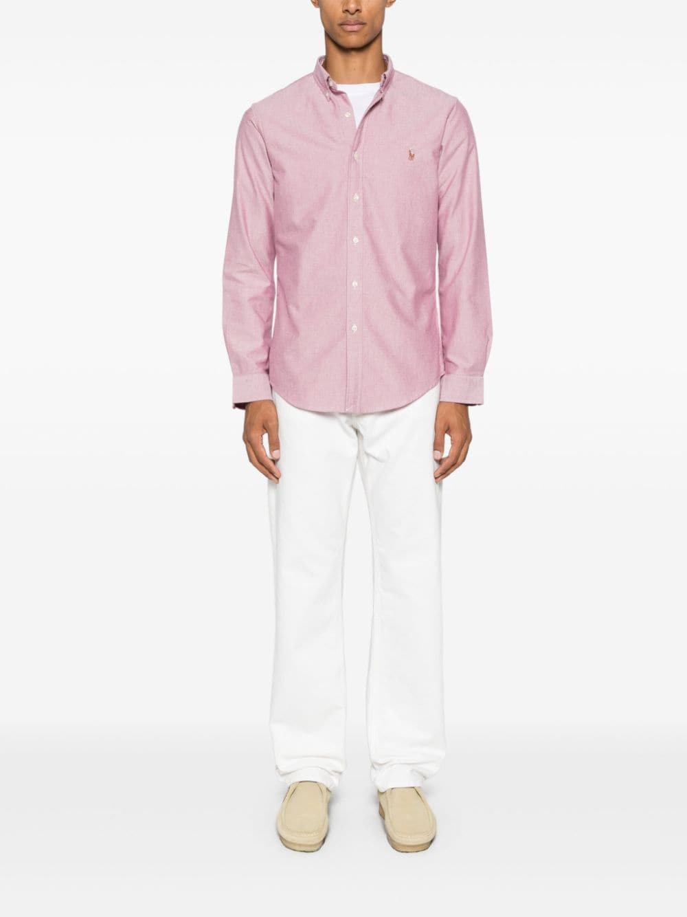 Shop Polo Ralph Lauren Oxford Shirt In Red