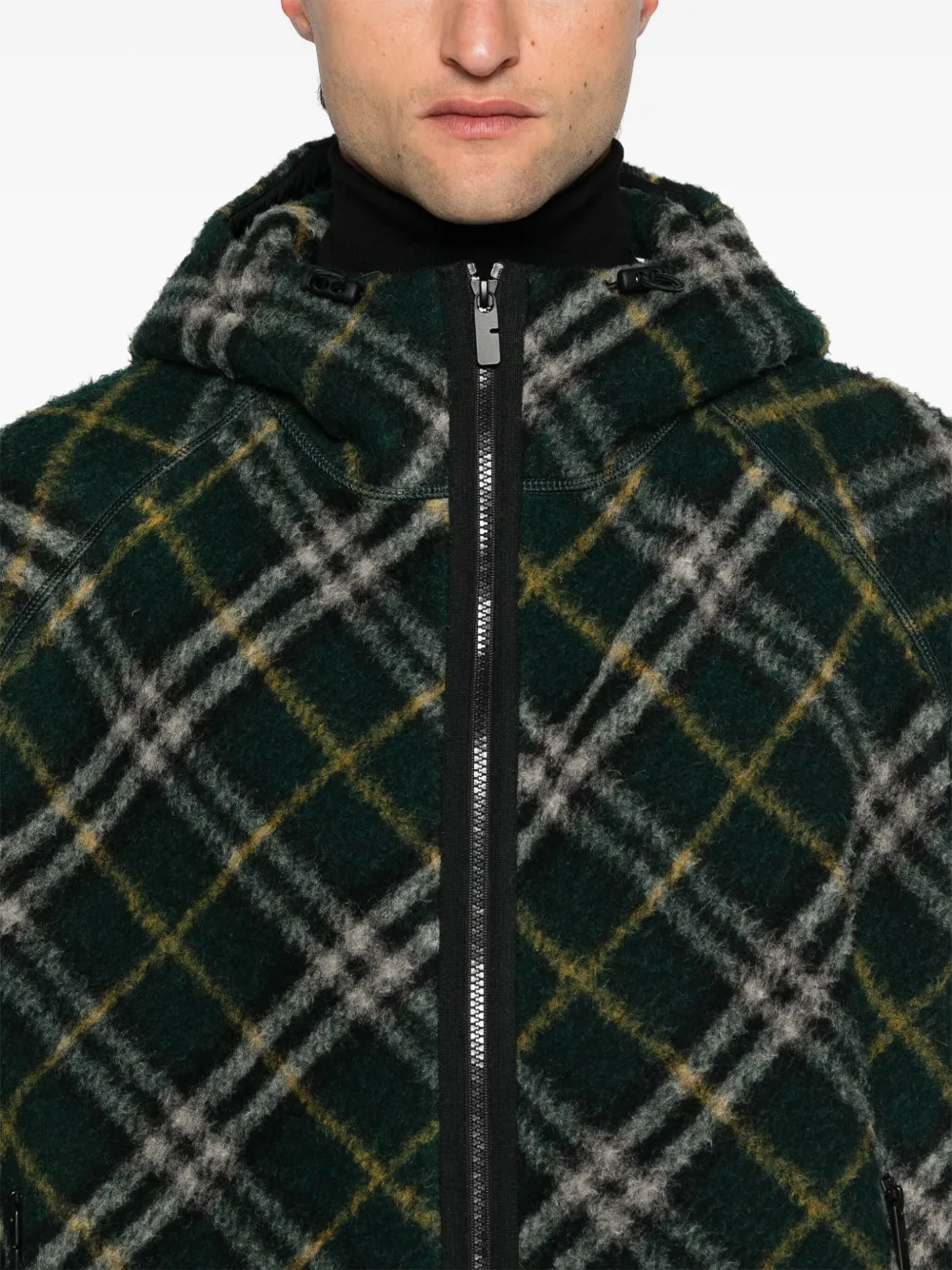 Burberry Geruit jack Groen