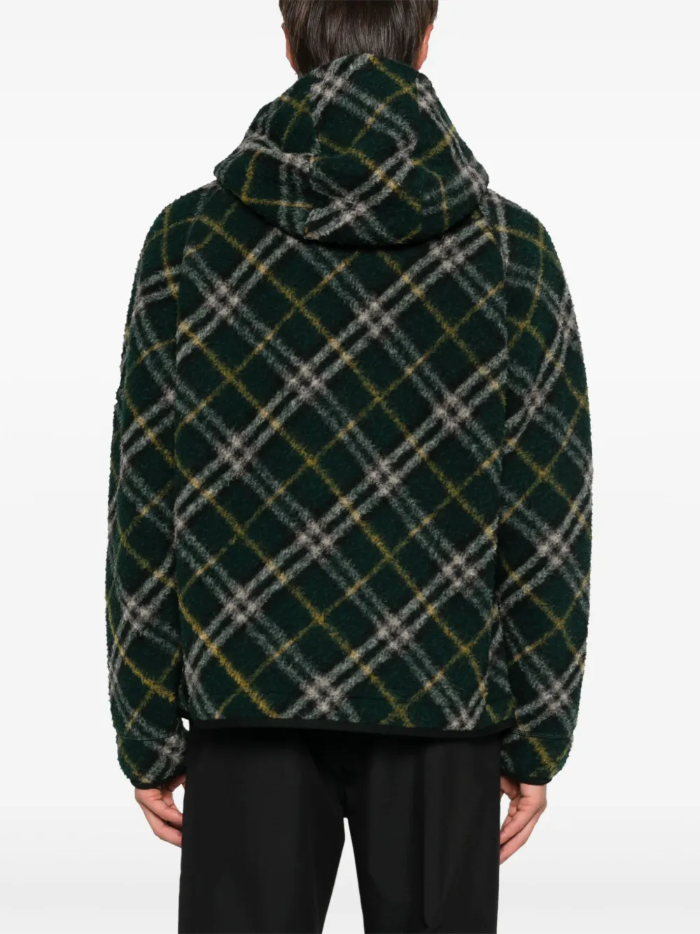 Burberry Geruit jack Groen
