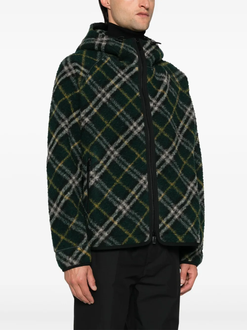 Burberry Geruit jack Groen