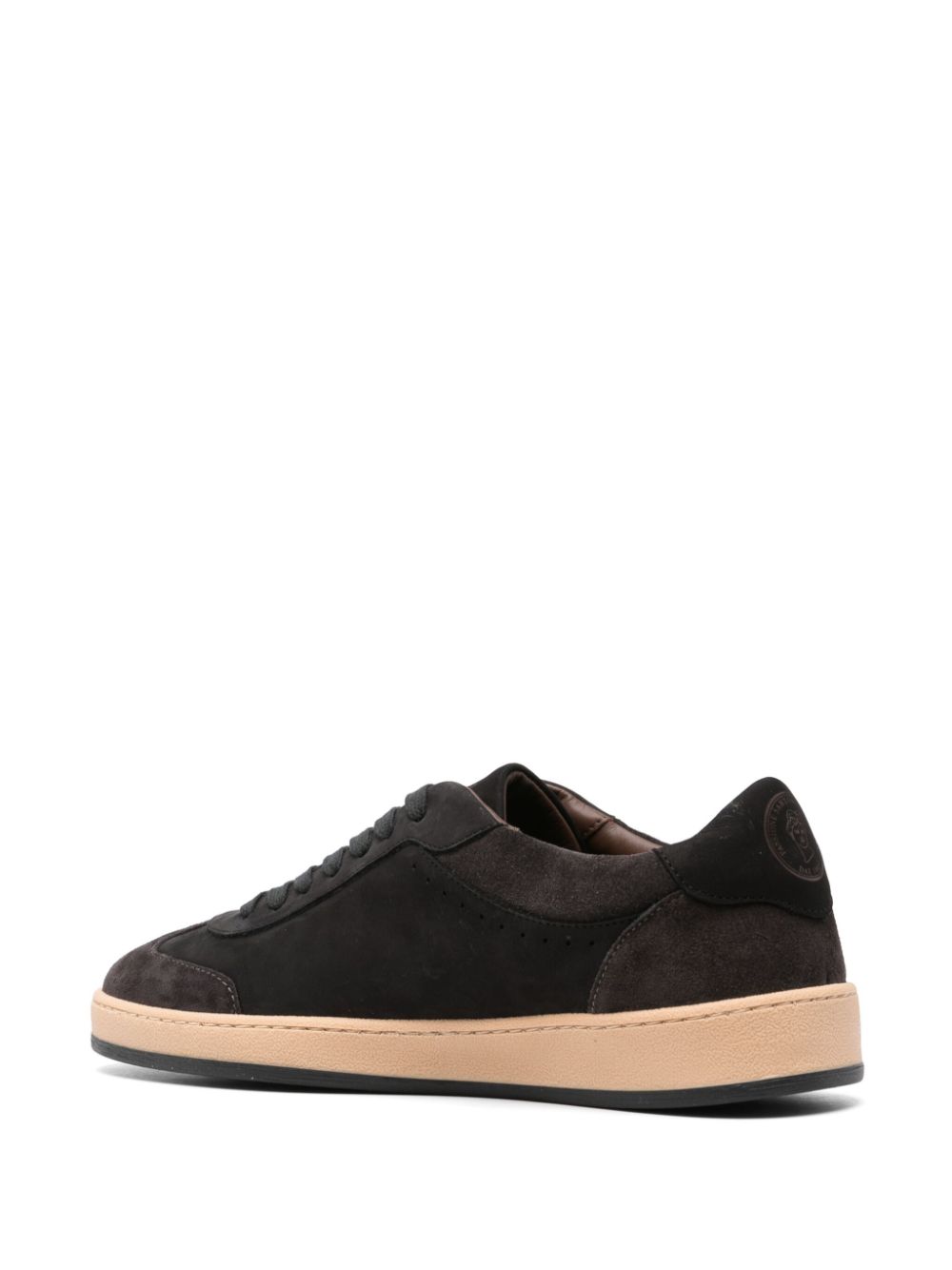 Shop Peserico Suede Sneakers In Black