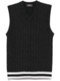 Peserico cable-knit vest - Grey