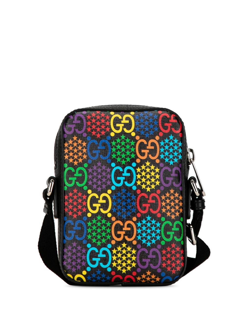 Gucci Pre-Owned 2016-2023 GG Supreme Psychedelic GG Supreme crossbodytas - Zwart