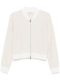 Peserico zip-up cardigan - White