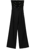 Peserico sequin-embellished twill jumpsuit - Black