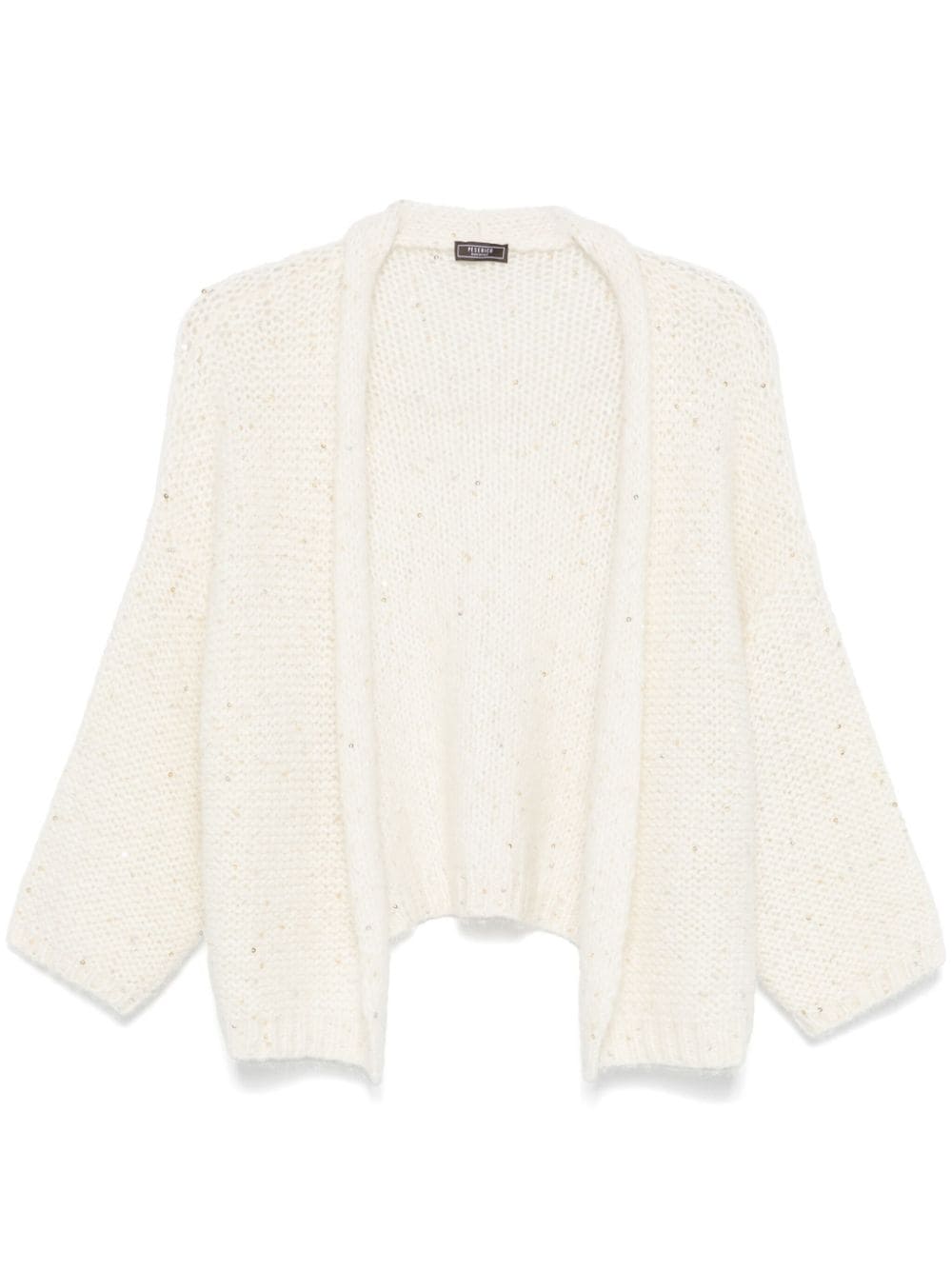 Peserico Sequin-embellished Cardigan In White