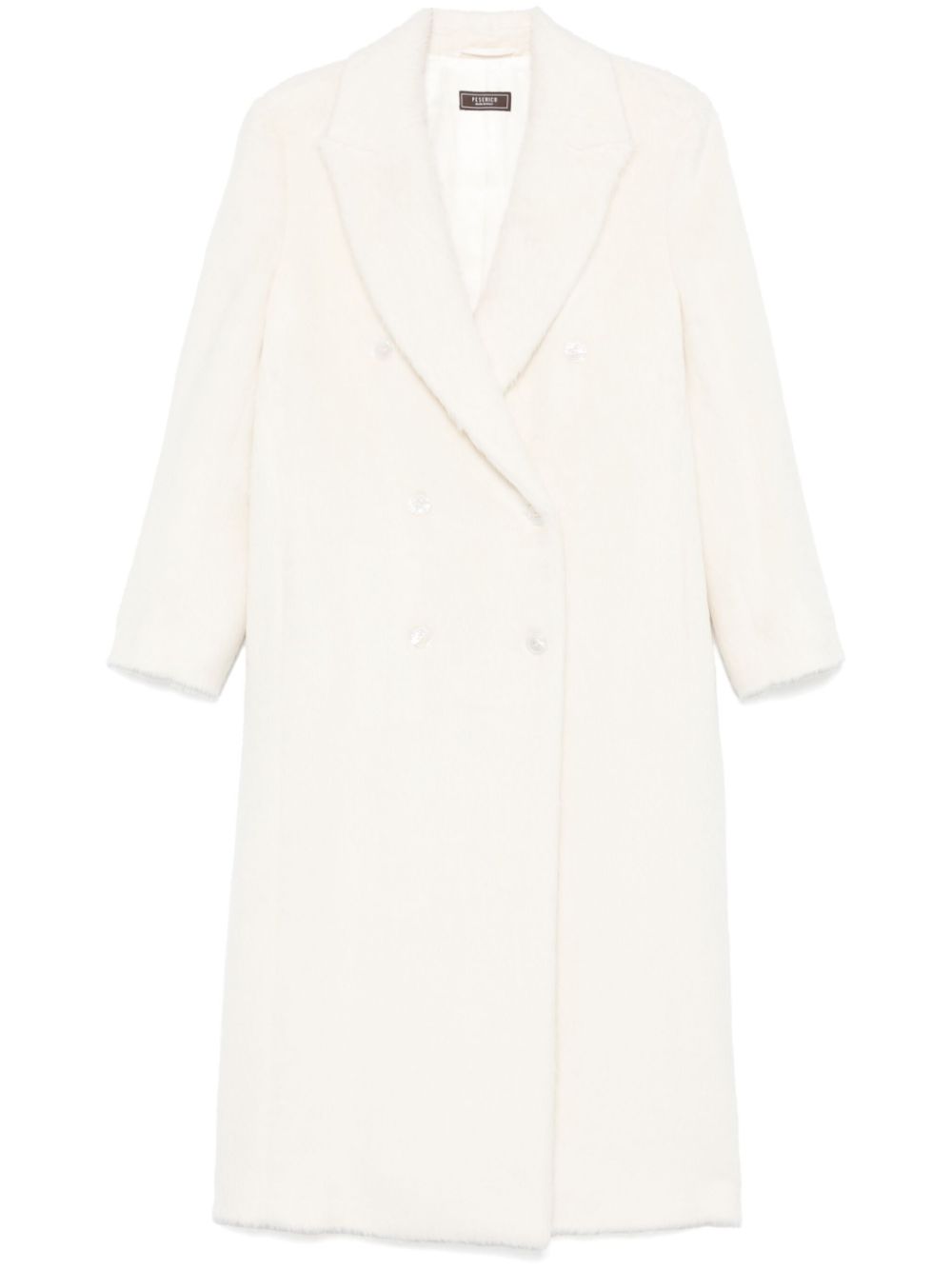 Peserico brushed coat - White