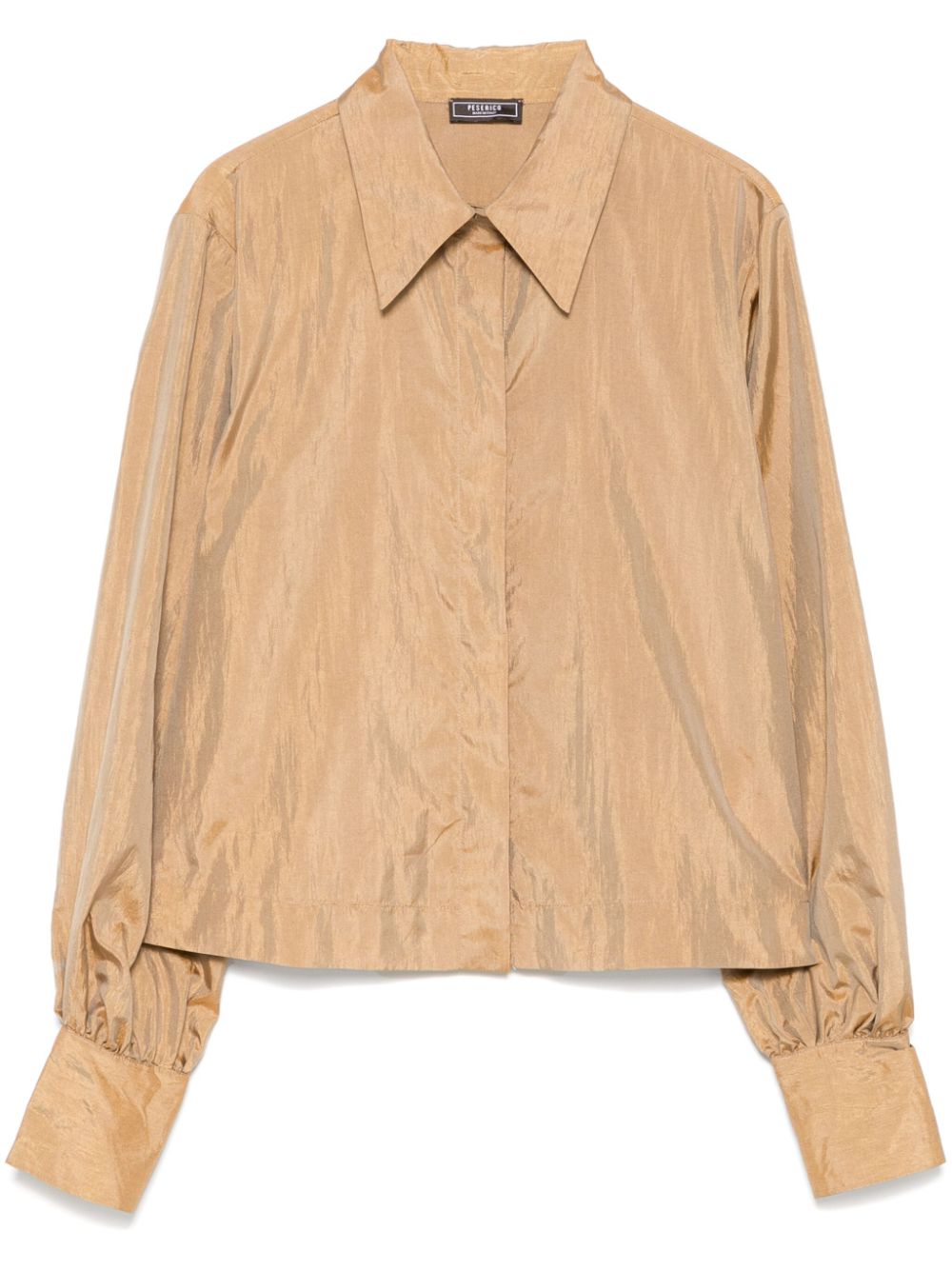 Peserico cropped shirt - Neutrals