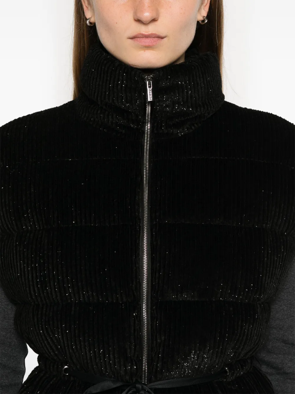 Shop Peserico Corduroy Gilet In Black
