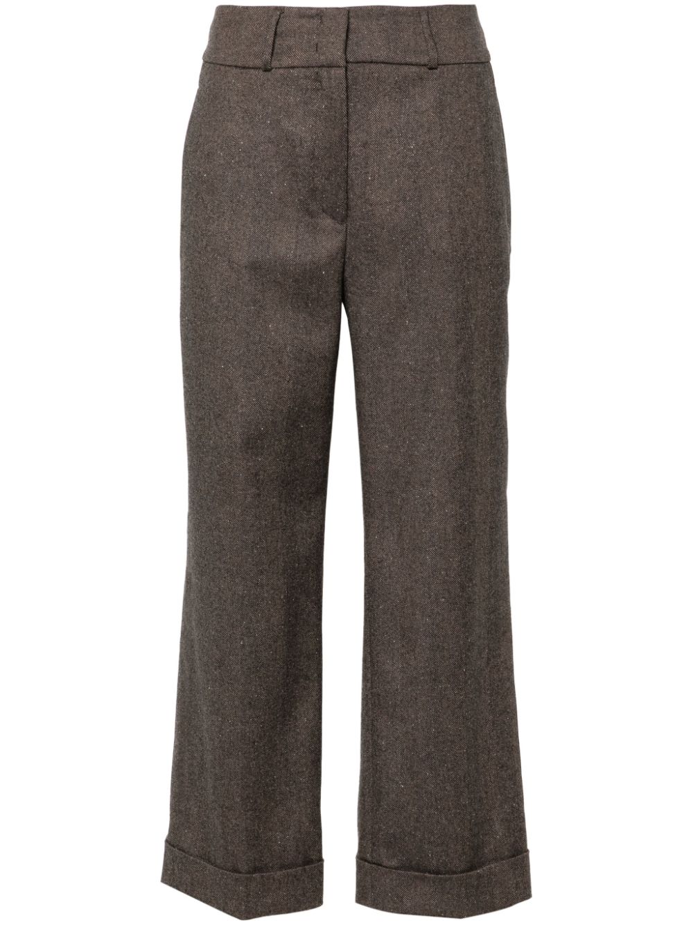 Peserico herringbone trousers - Brown